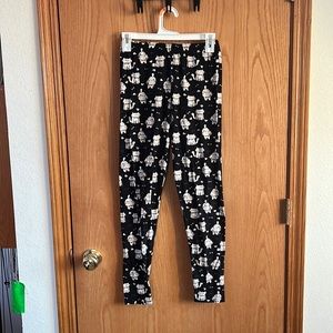 Soft cat print leggings